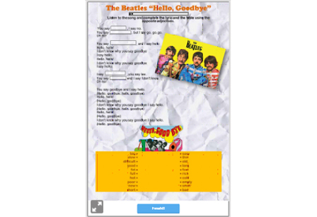 Image of 
<span>A1: The Beatles - Hello Goodbye</span>
