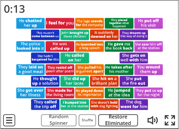 Image of 
<span>C1/C2: Phrasal verbs (tile flip)</span>
