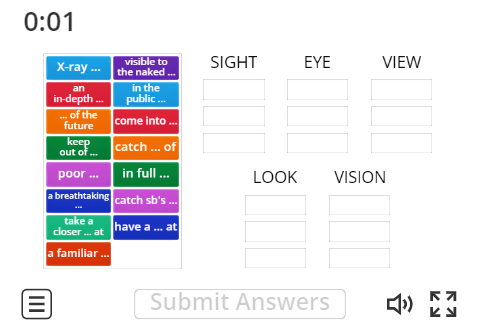 Image of 
<span>C1: Vocabulary about 'Sight' (group sort)</span>
