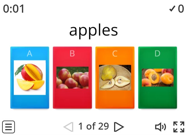 Image of 
<span>A2: Names of Fruit Quiz</span>
