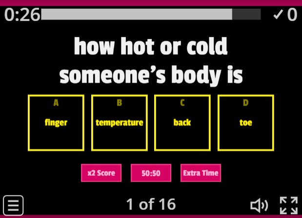 Image of 
<span>A2: Body and Health (gameshow quiz)</span>
