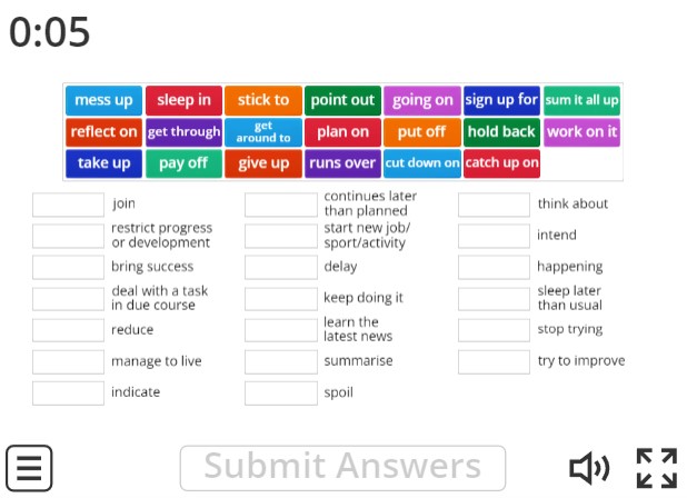 Image of 
<span>B1/B2: Daily Routine Phrasal Verbs (match up 2)</span>
