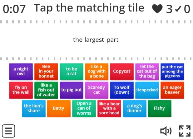 Image of 
<span>C2: Animal Expressions (find the match)</span>
