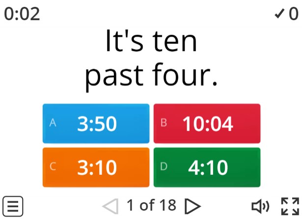 Image of 
<span>A2: Telling the time</span>
