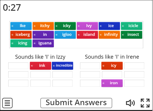 Image of 
<span>A2.1: Pronunciation of letter 'i'</span>
