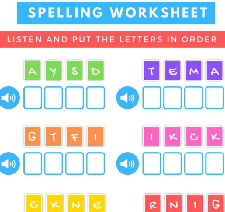 Image of 
<span>A1.2: Listen and spell (interactive worksheet)</span>
