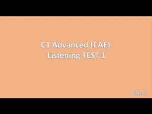 Embedded thumbnail for C1 Advanced (CAE) Listening Test 1