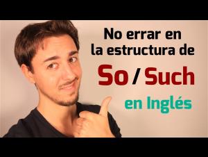 Embedded thumbnail for Diferencia SO y SUCH en Inglés | Gramática Inglés