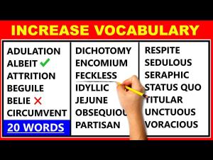 Embedded thumbnail for 20 Difficult English Words