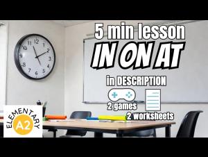 Embedded thumbnail for Master the Prepositions of Time In, On and At