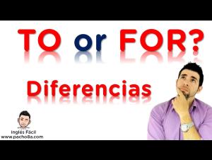 Embedded thumbnail for Diferencias entre TO y FOR en inglés - Nunca más te confundirás